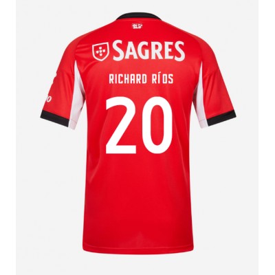 Moški Nogometni dresi Benfica Richard Rios #20 Domači 2025-26 Kratek Rokav Moški Nogometni dresi Benfica Richard Rios #20 Domači 2025-26 Kratek Rokav
